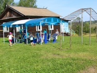 В селе Ыб открыт новый спортивный объект – уличный тренажерный комплекс с навесом "Спортик"